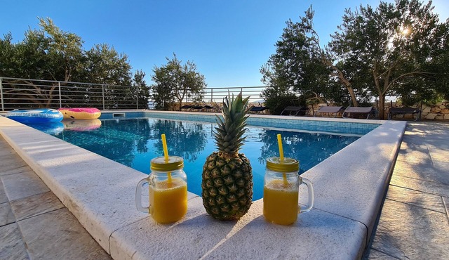 Luxury Villa Ana with Private Pool and Sea View