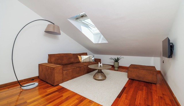 Modern top floor apartment with sea view in Crikvenica