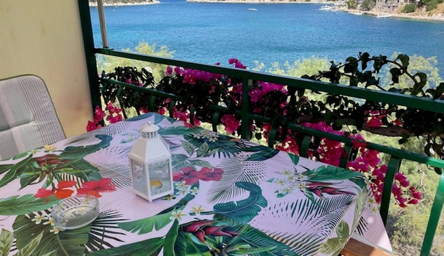 One bedroom apartment with terrace and sea view Zaklopatica, Lastovo (A-13214-a) in Lastovo
