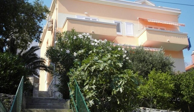 One bedroom apartment with balcony and sea view Makarska (A-19202-b)