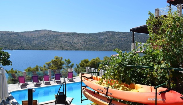 Seaside Villa Lara with heated swimming pool