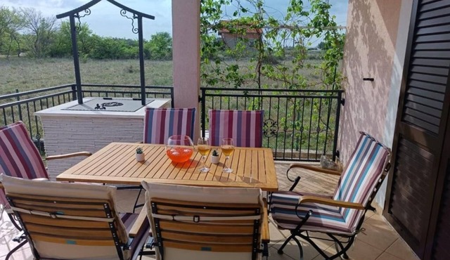 Spacious Villa near Zadar & Nin with Garden & BBQ