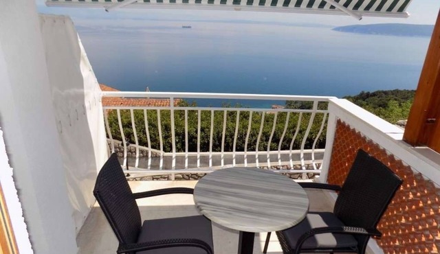 Studio apartment in Mošćenička Draga with Seaview, Terrace, Air condition, WIFI (4364-1)