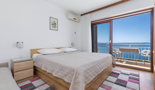 Studio flat with balcony and sea view Baška Voda, Makarska (AS-301-a)