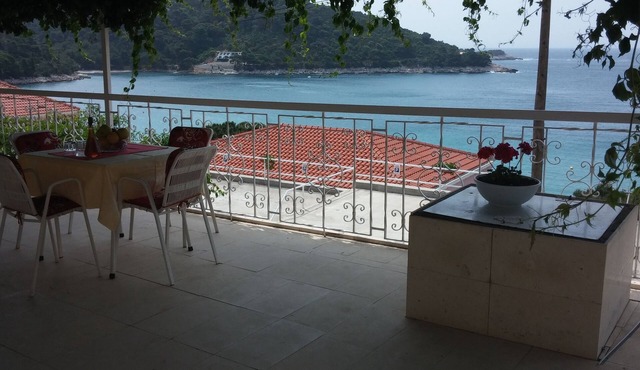 Studio flat with terrace and sea view Cove Saplunara, Mljet (AS-12849-b) in Maranovici