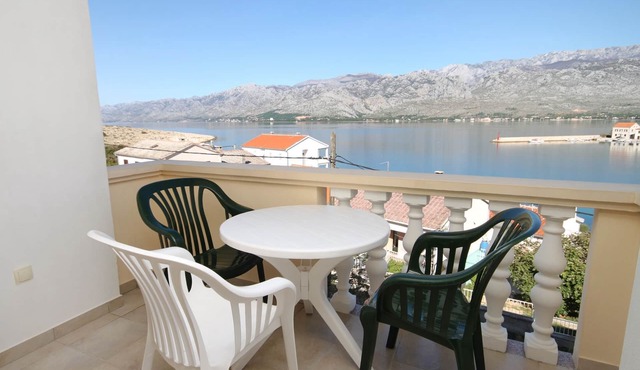 Studio flat with terrace and sea view Vinjerac, Zadar (AS-3248-i)