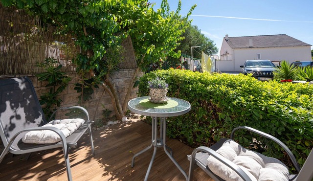 Studio flat with terrace Novalja, Pag (AS-25685-a) in Novalja