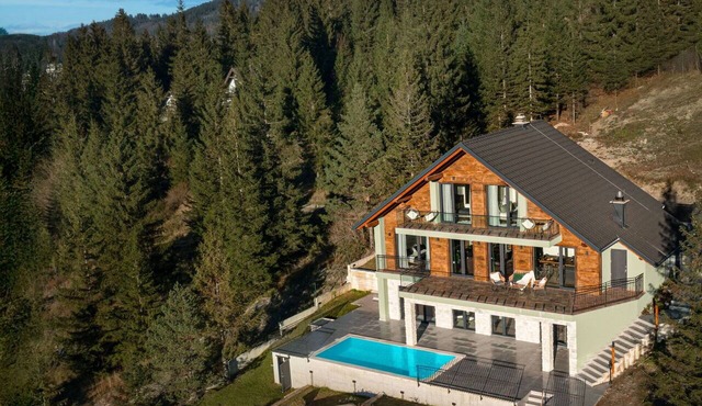 Stunning private villa for 8 guests with hot tub, WIFI, A/C, private pool, TV and terrace in Novi Vinodolski