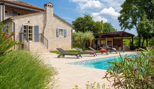 Stunning private villa with WIFI, private pool, A/C, TV, terrace, pets allowed and panoramic view in Pazin