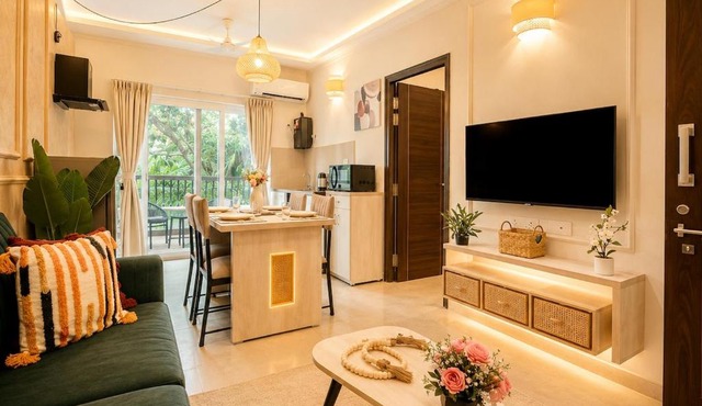 Super luxurious 1bhk Close to Vagator & Morjim in Mapusa