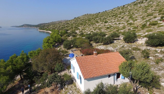 The house on the island Sit is surrounded by beautiful nature