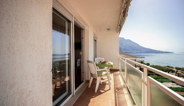 The vacation apartment on the sandy beach