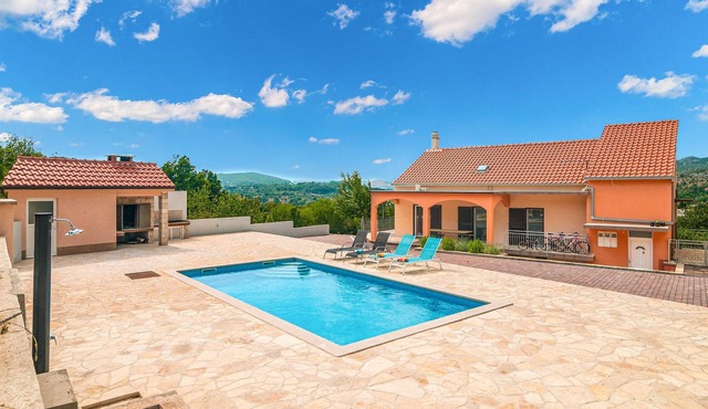 This beautiful vacation home with pool is located in the small village of Br.