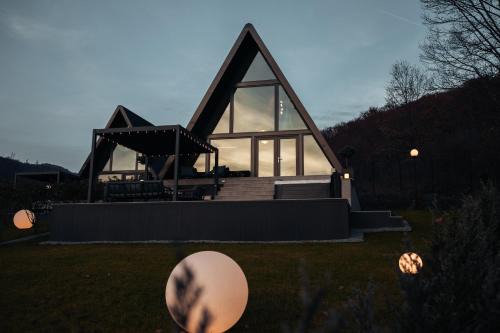 Twin Vista A-Frame Cabins in Sovata