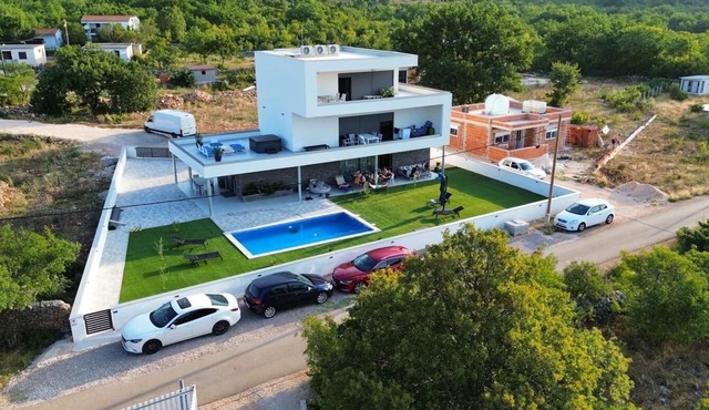 Two bedroom apartment with a swimming pool Seline, Paklenica (A-23594-c)
