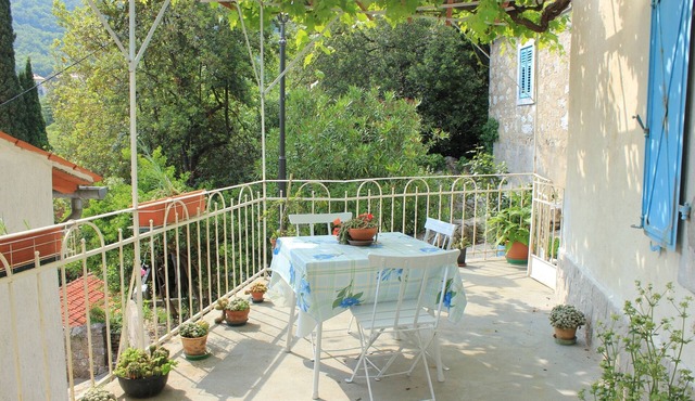 Two bedroom apartment with terrace and sea view Mošćenička Draga, Opatija (A-7906-b)