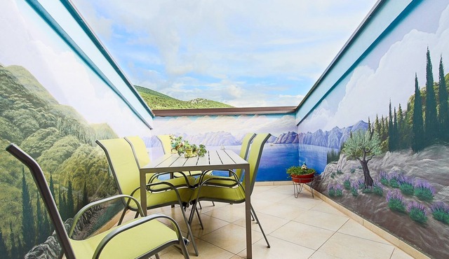 Two bedroom apartment with terrace and sea view Klenovica, Novi Vinodolski (A-18260-b)