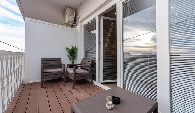 Two bedroom apartment with a swimming pool Sukošan, Zadar (A-5906-d)