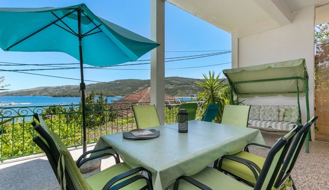 Two bedroom apartment with terrace and sea view Marina, Trogir (A-14191-b)