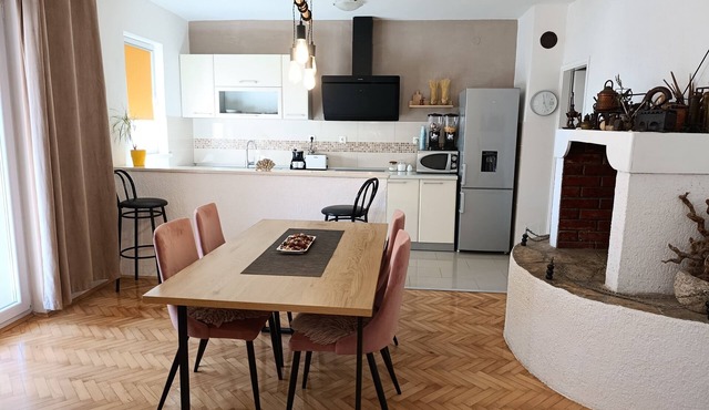 Two bedroom apartment with terrace and sea view Zadar - Diklo, Zadar (A-16369-b)