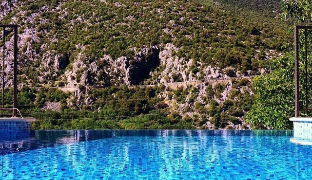 Villa Mosor with heated saltwater pool and sauna