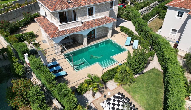 Villa NOAH (5*) ; Stone house, heated indoor pool, jacuzzi, sauna, fitness room