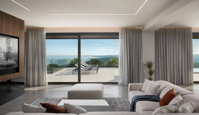 Villa Panoramica Luxurious villa on the east coast of Istria with private pool in Koromačno