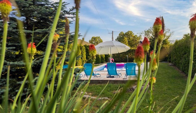 Villa Tratea with a heated pool