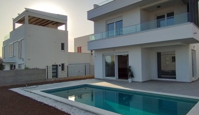Villa With Panoramic Views on the Sea, Islands, City and Hill