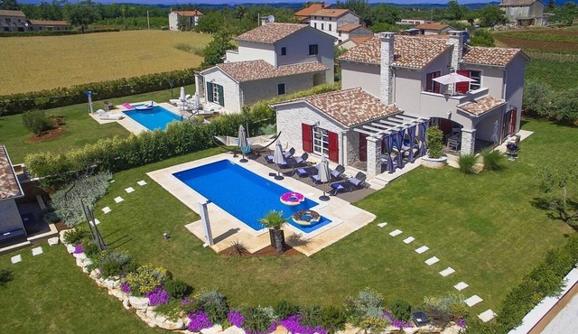 Villa with pool in Istria near Vižinada with 3 bedrooms and outdoor fireplace