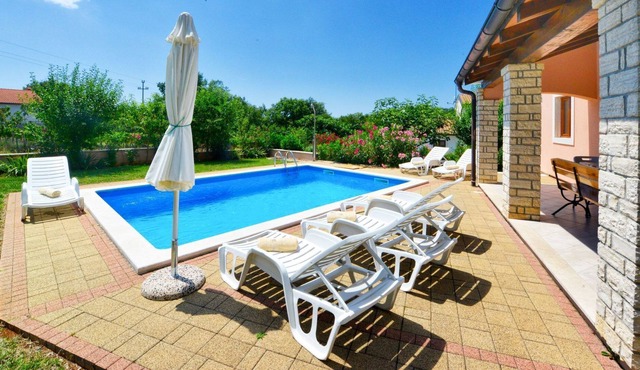 Wonderful private villa with WIFI, A/C, private pool, TV, terrace, pets allowed and parking in Pazin