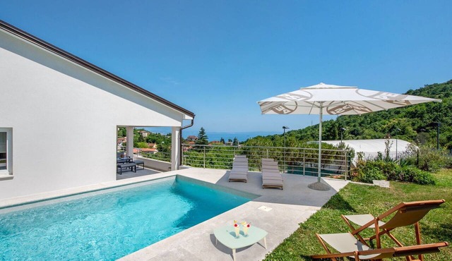 Wonderful private villa for 8 guests with private pool, WIFI, A/C, TV and terrace in Rijeka