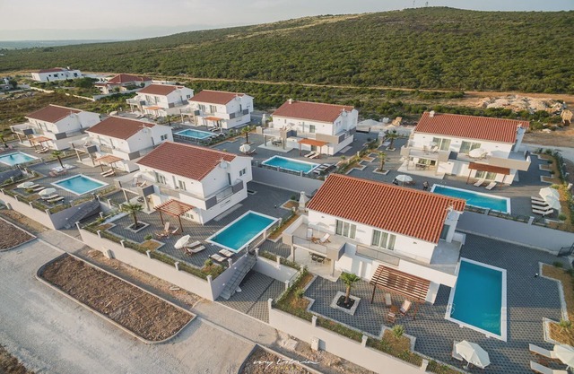 Modern family villa with pool near Zadar