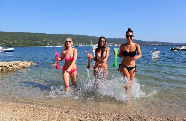 Studio flat with terrace and sea view Kornić, Krk (AS-415-b)