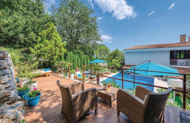 This beautiful holiday home is located in Iii near Opatija.