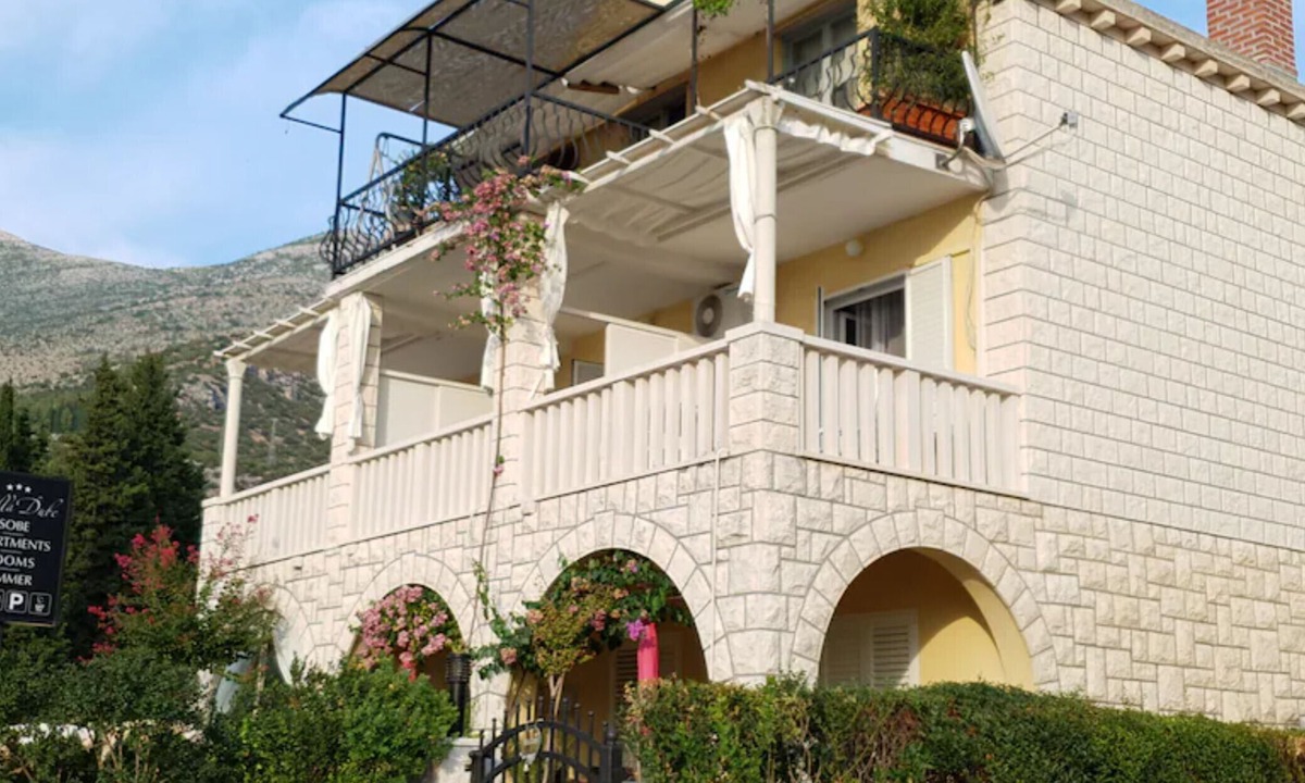Slano House | Double Room with Terrace and Sea View