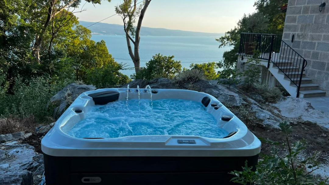 Borak House | NEW! Authentic Stone Hideaway with Private Jacuzzi and Panoramic Sea View
