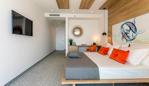 Standard room with balcony and sea view
