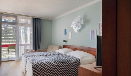 Twin Room + 2 22m² Courtyard/Park View with Balcony