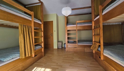 Basic Shared Dormitory, Balcony, Garden View