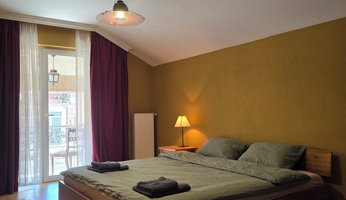 Basic Double Room, Balcony, Garden View