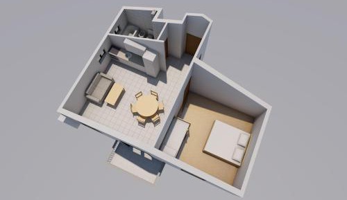 One-Bedroom Apartment with Sea View