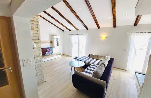Rab Town Apartment | Apartment Karlo on two floors with lovely sea view
