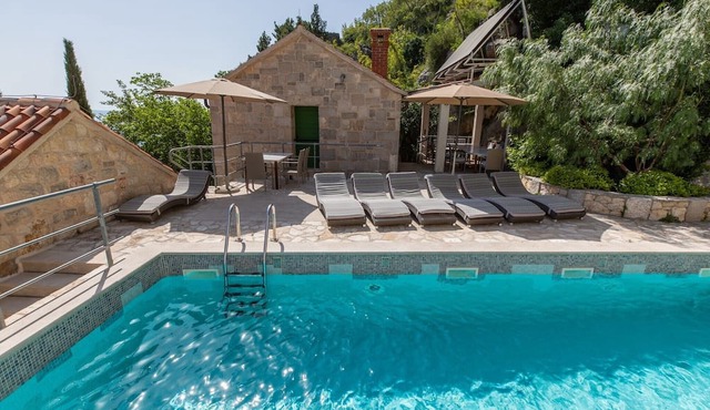 Guest House 'Villa Bugenvilija - Pet Friendly' with Private Pool, Wi-Fi and Air Conditioning