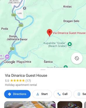 Via Dinarica GuestHouse in Jablanica