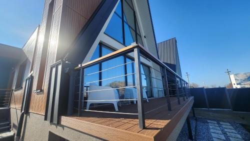 AGrey frame Residence Villas in Tunari